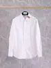 22 anos primavera e verão TB Oxford manga longa carcela fita dupla braçadeira camisa branca camisa de manga curta
