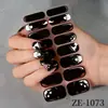 Filme de Esmalte para Unhas de Halloween Transfronteiriço Zhengxiang Venda Quente Adesivos de Unha de Aranha Adesivos de Arte para Unhas de Caveira Escura Luminosos Em Estoque