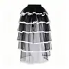 Disfraz de actuación escénica transfronterizo falda tutú con cordones media falda elástica multicolor talla única