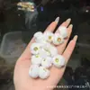 Color Maillard Felpa Terciopelo Perlas DIY Bola de Peluche Perlas de Felpa con Agujero Pulsera Pulsera Joyería para Manos Joyería de Moda