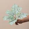Folhagem Artificial de Costela de Adão Verde para Mesa de Chá de Casa Decoração de Sala de Estar Planta em Vaso Micro Paisagismo Paisagismo Planta Falsa