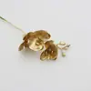 Flor de Véspera de Ano Novo Balde de Ano Novo Material para Arranjo de Flores Azevinho Sintético Folha de Ginkgo Madeira Hortênsia Folha de Ouro Atacado
