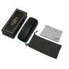 Set de Estuches para Gafas Especialmente Diseñado para Dropshipping, Incluye Bolsa Beige con Logo de Nube, Estuche de Cuero Negro para Gafas de Sol y Paño para Lentes al por Mayor