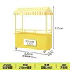 Nuevo modelo de carrito de snacks grande con toldo para mercados nocturnos, carrito de empuje móvil para montar puestos, puesto móvil en centro comercial de snacks nocturnos