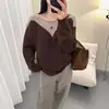 Suéter de Tricô Base Pesado com Lantejoulas, Gola Redonda, Mangas Longas Largas, Estilo Coreano Novo, Blusa Feminina para Primavera e Outono de 2026