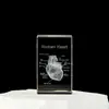 Modelo de Esqueleto Humano de Cristal Grabado con Láser 3D Modelo de Órganos Cerebro y Corazón Anatomía Adorno de Enseñanza Médica