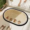 Alfombrilla de baño, alfombrilla absorbente de tierra de diatomeas, felpudo antideslizante para entrada, alfombra resistente a la suciedad para puerta, alfombrilla para pies de inodoro