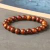 Pulseira de Madeira Raio Natural Madeira Jujuba Raio Pulseira de Madeira Pêssego Raio Jiao Joias de Tronco Portátil Masculinas Cultura Padrão Raio