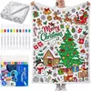 Navidad Árbol de Navidad DIY Manta para Colorear Manta para Colorear Manta para Colorear de Navidad