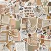 50 piezas de stickers de copywriting de fragmentos retro, para teléfono móvil, libreta de mano, impermeables, DIY, creativos, venta al por mayor de fábrica