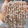 Volume de corrida cristal natural ágata pedra semipreciosa vidro irregular perfurado cascalho acessórios de joias produtos semiacabados