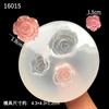 Espejo DIY Molde de Goteo de Pegamento de Cristal Pegamento UV Flor Rosa Romántica Flor Margarita Colgante Hecho a Mano Decoración para Horquilla
