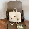 Bolso de Hombro Doble Retro Transfronterizo para Mujer de Gran Capacidad Casual Versátil Estilo Británico Mochila Escolar para Estudiantes Mochila de Viaje