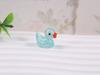 Pato Brilhante Popular da Amazon, Mini Pato Luminoso, Ornamento Colorido, Ornamento de Resina Brilhante DIY, Mini Pato