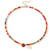 Collar de Tenis con 26 Letras de Comercio Exterior Transfronterizo, Moderno y Personalizado, Cadena para Clavícula Colorida Dopamina Estilo Deportivo Casual para Mujeres
