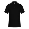 Camiseta de Algodón Pesado Logo Personalizado Camisa Polo de Manga Corta con Cuello Camisa Publicitaria Ropa de Trabajo Camisa Cultural Ropa de Grupo Bordada
