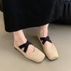 Sapatos de Salto Baixo Quadrados para Mulheres, Novo Estilo Primavera e Outono 2026, Sapatilhas Mary Jane Retrô Francesas Delicadas de Fada