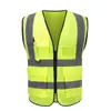 Chaleco Reflectante Transpirable de Verano, Ropa Fluorescente para Obras de Construcción, Sanidad de Tráfico, Escuelas de Manejo, Supermercados, Personalizable con Impresión de Logo