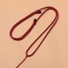 Collar de joyería de línea pura con ajuste de cuentas negras, cuerda colgante de jadeíta, juego de Wen, adornos colgantes, cadena de lana, cuerda para el cuello para pareja