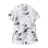 Yan Chu comércio exterior terno Tang verão antigo nova moda estilo estrangeiro terno Tang estilo estrangeiro coreano terno Tang Guoxue uma geração de cabelo