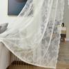 Renda anti-mosquito retro francês quarto vento menina divisória porta cortina gaze cortina gancho e loop livre perfurador fábrica atacado