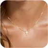 Amazon Transfronterizo Personalizado Mezcla y Combina Cadena Cruzada Collar Hip-Hop Tendencia Gargantilla Dorada Moda Joyería en Capas