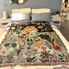 [Sanando a mi pequeño maullido] Tapiz de arte estilo pintura al óleo estilo ins coreano, manta para sofá, manta tejida, alfombra, manta decorativa