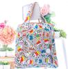 Bolsa de Compras Plegable Nueva Supermercado Transfronteriza Bolsa Tote Portátil de Tela Floral Bolsa Tote de Compras de Supermercado Bolsa de Comestibles