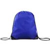 Mochila com Cordão de Poliéster para Eventos ao Ar Livre, com Bolso de Cordão, para Homens e Mulheres, Mochila Esportiva Impermeável com Logo Personalizado