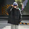 Jaqueta de Penas Workwear Americana Masculina e Feminina Inverno Novo Padrão Nacional 90% Penas de Pato Branco Solta Quente Proteção Contra Frio Jaqueta de Casal Tendência