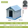 Casa para Perros Impermeable para Exteriores, Jaula para Perros para Exteriores, Casa para Perros Rural Mediana y Grande, Casa Cerrada Cálida para Gatos de Invierno