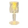Luz Noturna de Cristal Estilo Ins Luz de Vela Digital LED Criativa Luz de Cabeceira para Quarto Luz de Atmosfera Enfeites de Decoração de Mesa