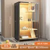 Villa para gatos jaula para gatos, lujosa casa de madera para gatos con puerta de cristal, casa para gatos con arenero integrado, nido para gatos transpirable y ahorrador de espacio