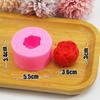 Flor de Rosa de Austin Brote de Peonía Jazmín Margarita Pequeña Clavel Vela de Aromaterapia Molde de Silicona de Yeso DIY