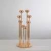 Candelabro Multifuego de Hierro Forjado Metal Electrochapado Festival Candelabro Alto Decoración de Boda Diseño de Mesa Principal Fiesta de Festival Camino Guía