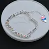 Pulsera de Flores de Helado Coloridas Estilo Dulce con Cuentas para Mujer, Joyería Personalizada Estilo Ins con Cuentas Redondas Estilo Princesa Regalo para Novia