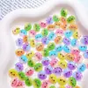 Novas decorações de nail art coloridas em estilo cartoon com conchas, apresentando uma sereia translúcida e design com tema oceânico, pingentes de resina para unhas e presilhas de cabelo
