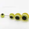 Venta al por mayor 4-12 mm Cuentas de Ojo Transparentes Redondas con Agujero Cuentas de Resina Rayadas Accesorios para Joyería Cuentas Sueltas