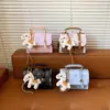 Bolso Cruzado de Moda Elegante 2026, Bolso de Mujer Estilo Universitario Británico Retro, Bolso de Mano Cuadrado Pequeño de Patchwork de Moda