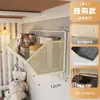 Prateleira de armazenamento de parede para quarto de dormitório estudantil, solução de armazenamento de parede sem furos, cesto de pendurar para banheiro