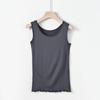 Camisola Feminina Roupa Interna Verão Tamanho Grande Menina Gorda Base Solta Top Modal Cobertura da Barriga Roupa Externa Sem Mangas T Branco