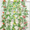 Flores artificiales, flores falsas, enredaderas de flores, guirnaldas de flores de margarita, flores decorativas de plástico, decoraciones colgantes, girasoles al por mayor