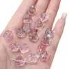 Contas de Flor Rosa de Vidro Camélia Furo Passante Contas Soltas de Vidro Pulseira DIY Feita à Mão Materiais Tchecos
