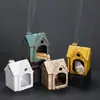 Casa Pequena de Cerâmica Decoração de Jardim ao Ar Livre Ninho de Hamster Enfeites Madeira Sagrada Peruana Bandeja Suporte para Queimar Sálvia