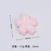 Cola cremosa faça você mesmo com flor de cerejeira rosa brilhante, capa de celular caseira, adesivo para copo de água, material de acessórios de resina para joias