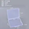 Caja de embalaje rectangular de plástico transparente, caja de exhibición de herramientas de ferretería, caja de embalaje para artículos pequeños, caja de almacenamiento de cuentas y botones
