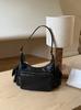 Design de Nicho Estilo Americano Retrô Bolsa Biker Maillard Grande Capacidade Bolsa de Ombro Multibolsos Bolsa Axilar Bolsa de Mão Feminina