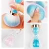 Cepillo para polvo de uñas nuevo transfronterizo cepillo de limpieza de cabeza grande copa de vino reloj de arena pelo suave herramientas de belleza para limpiar polvo