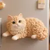 Figura de Ação em Escala 1/6 Gato Ímã de Geladeira de Resina Animal de Desenho Animado Pelo Realista Estilo Japonês Mercearia Ímã Forte