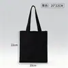 Bolsa de Lona Bolsa Tote Estampada Bolsa de Compras Cruzada al Hombro con Logo Personalizado Bolsa de Lona Lisa en Stock